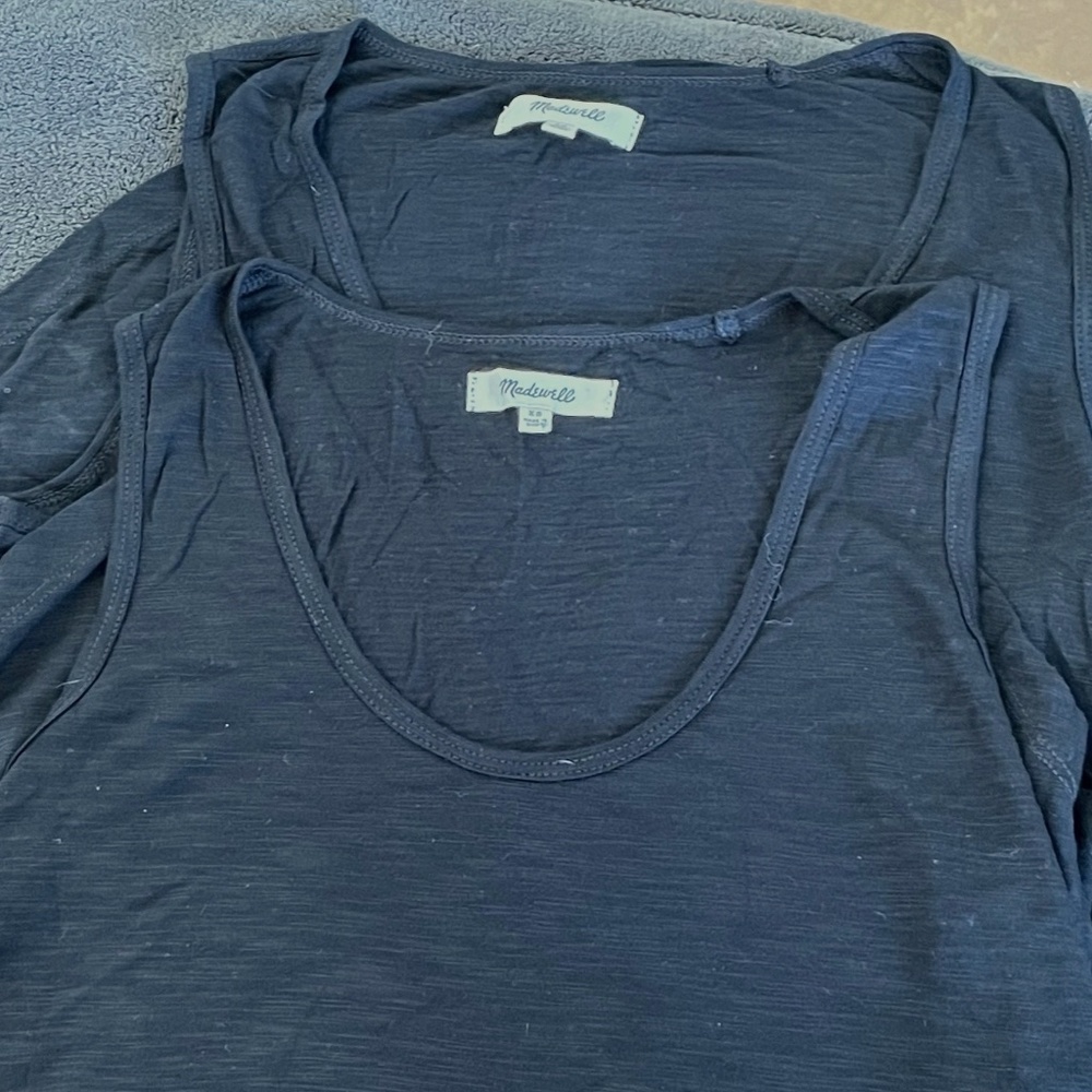 Madewell sleeveless tank tops (2)